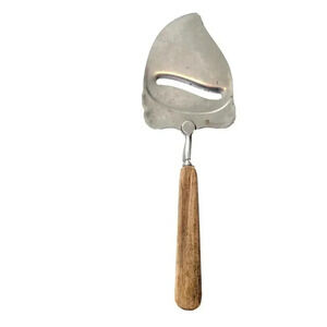 Wood Handled Cheese Slicer Planer Mid Century Modern Stainless Steel Blade